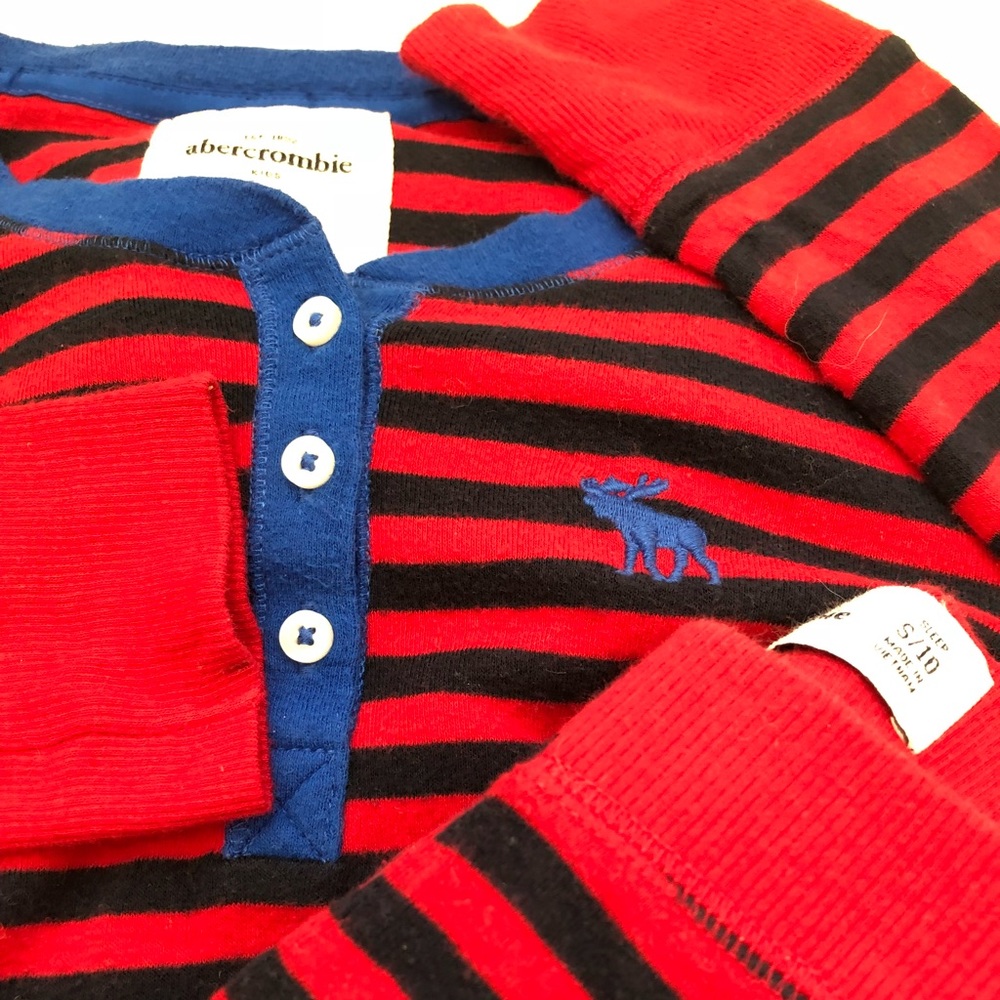 Long sleeve striped pajama set